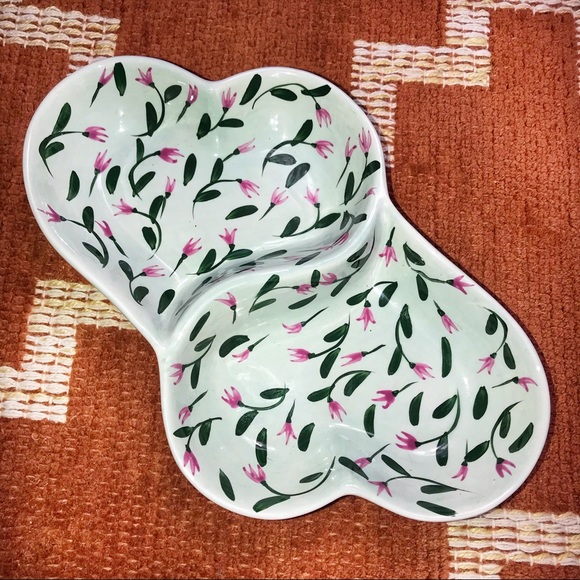 hausenware Other - Hausenware dishwasher safe floral heart dish